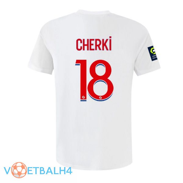 lyon (CHERKI 18) voetbal jerseys thuis wit 2022-2023