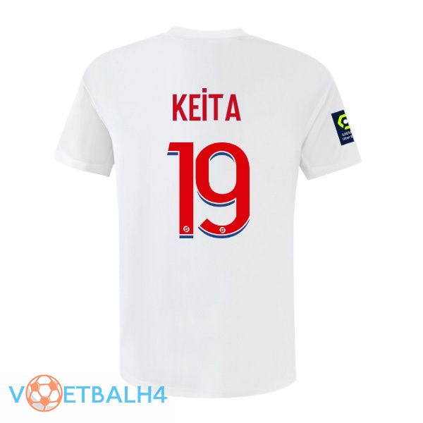 lyon (KEITA 19) voetbal jerseys thuis wit 2022-2023