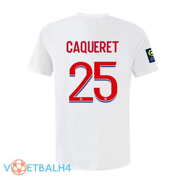 lyon (CAQUERET 25) voetbal jerseys thuis wit 2022-2023