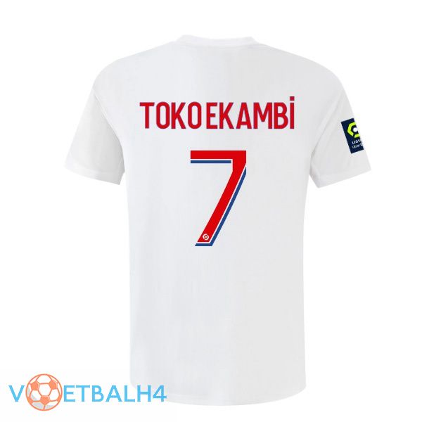 lyon (TOKO EKAMBI 7) voetbal jerseys thuis wit 2022-2023