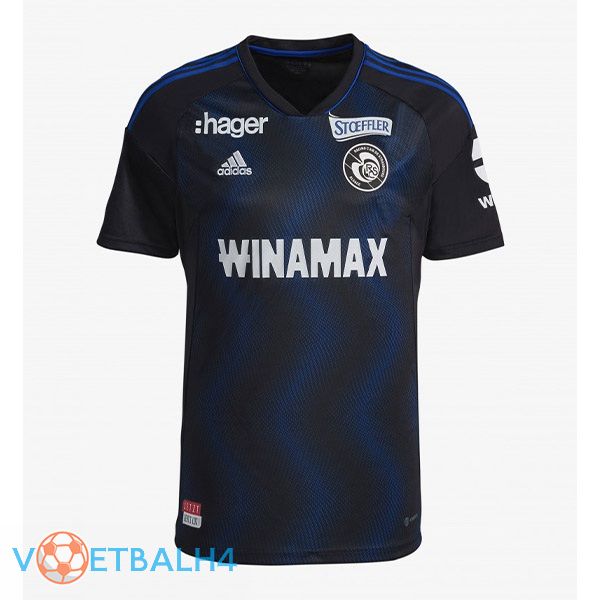 RC Strasbourg Alsace voetbal jersey derde zwart 2022/2023