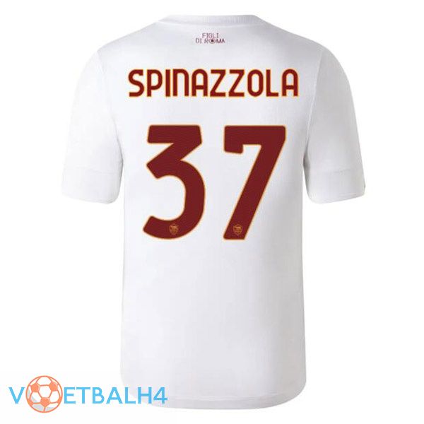 AS Roma (SPINAZZOLA 37) voetbal jerseys uit wit 2022-2023