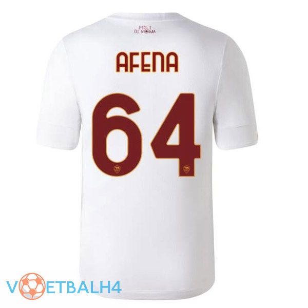 AS Roma (AFENA 64) voetbal jerseys uit wit 2022-2023