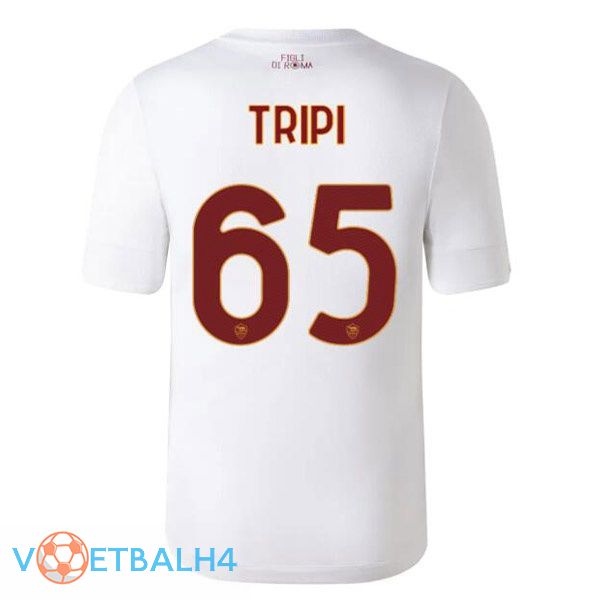 AS Roma (TRIPI 65) voetbal jerseys uit wit 2022-2023