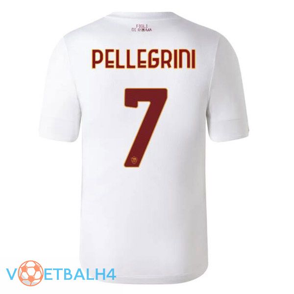 AS Roma (PELLEGRINI 7) voetbal jerseys uit wit 2022-2023