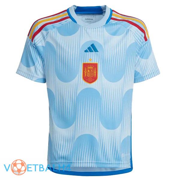 Spanje voetbal jerseys uit blauw wit 2022-2023