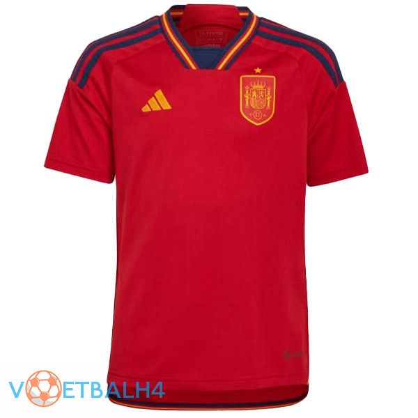 Spanje voetbal jerseys thuis rood 2022-2023