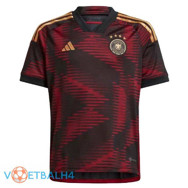 Duitsland voetbal jerseys uit zwart 2022-2023