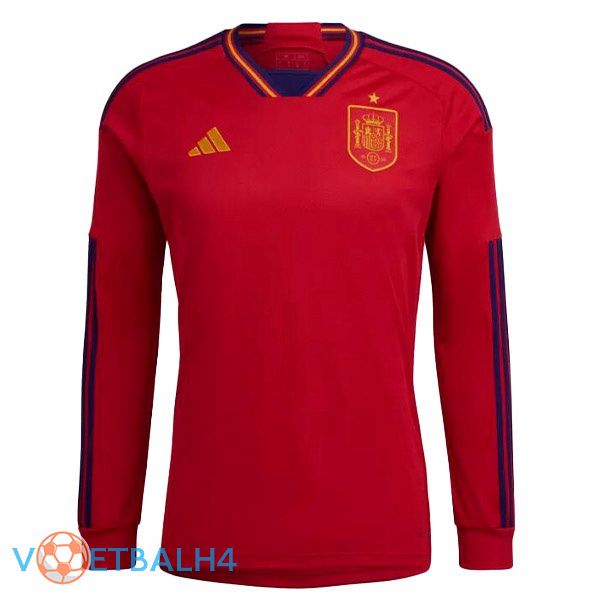 Spanje voetbal jerseys thuis lange mouwrood 2022-2023