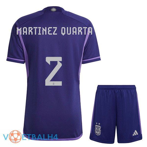 Argentinië (FOYTH 2) kinderen voetbal jersey uit paars 2022/2023