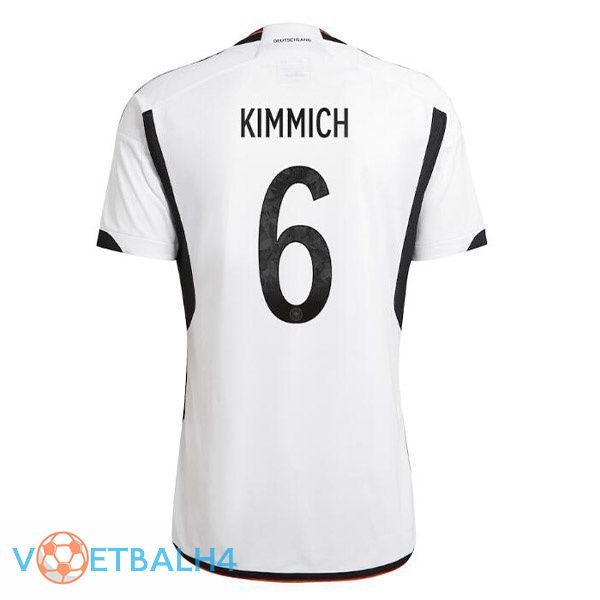 Duitsland (KIMMICH 6) voetbal jerseys thuis zwart wit 2022-2023