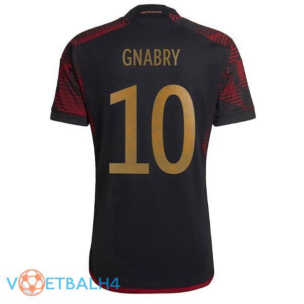 Duitsland (GNABRY 10) voetbal jerseys uit zwart 2022-2023