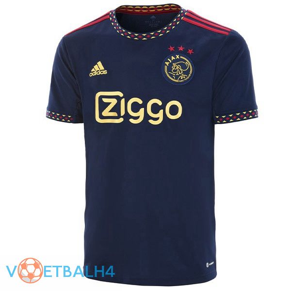 AFC Ajax voetbal jerseys uit zwart 2022-2023