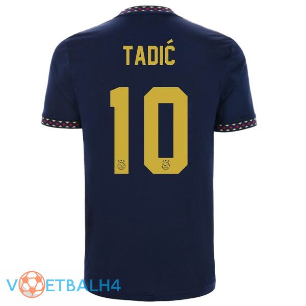 AFC Ajax (Tadić 10) voetbal jerseys uit zwart 2022-2023