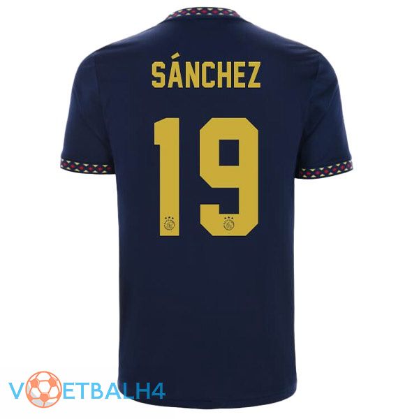 AFC Ajax (Sánchez 19) voetbal jerseys uit zwart 2022-2023