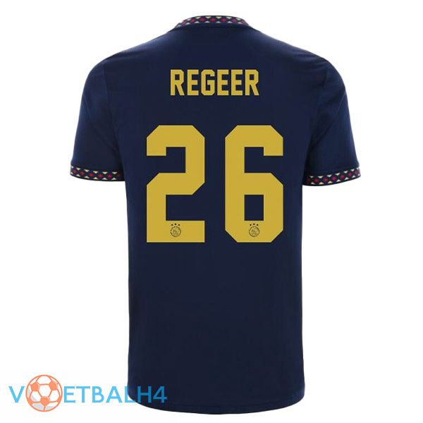 AFC Ajax (Regeer 26) voetbal jerseys uit zwart 2022-2023