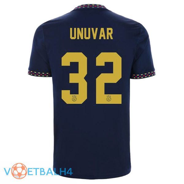 AFC Ajax (Unuvar 32) voetbal jerseys uit zwart 2022-2023