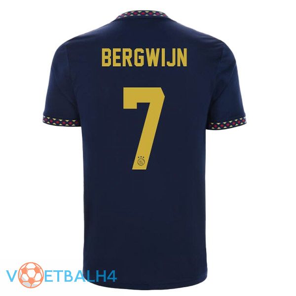 AFC Ajax (Bergwijn 7) voetbal jerseys uit zwart 2022-2023