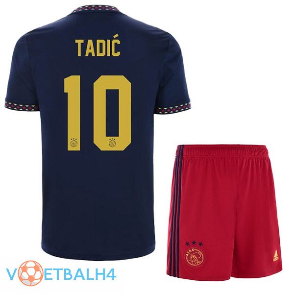 AFC Ajax (Tadić 10) kinderen voetbal jerseys uit zwart 2022-2023