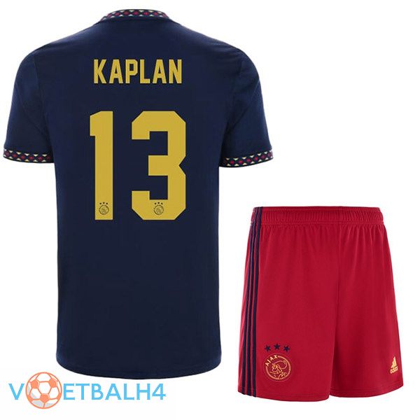 AFC Ajax (Kaplan 13) kinderen voetbal jerseys uit zwart 2022-2023