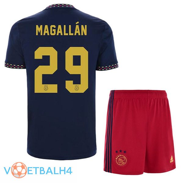 AFC Ajax (Magallán 29) kinderen voetbal jerseys uit zwart 2022-2023