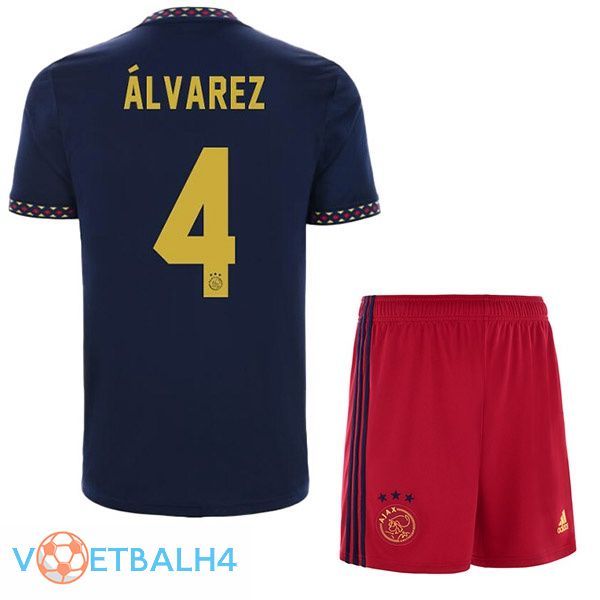 AFC Ajax (Álvarez 4) kinderen voetbal jerseys uit zwart 2022-2023