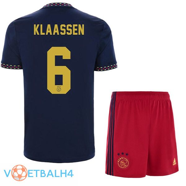 AFC Ajax (Klaassen 6) kinderen voetbal jerseys uit zwart 2022-2023