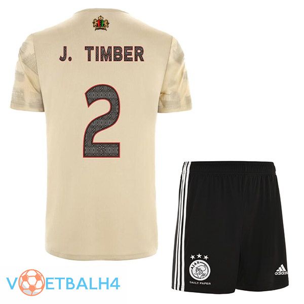 AFC Ajax (J. Timber 2) kinderen voetbal jerseys derde Marron 2022-2023