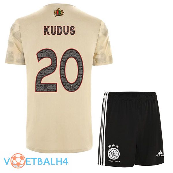 AFC Ajax (Kudus 20) kinderen voetbal jerseys derde Marron 2022-2023