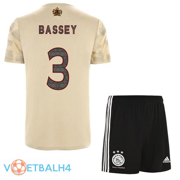 AFC Ajax (Bassey 3) kinderen voetbal jerseys derde Marron 2022-2023