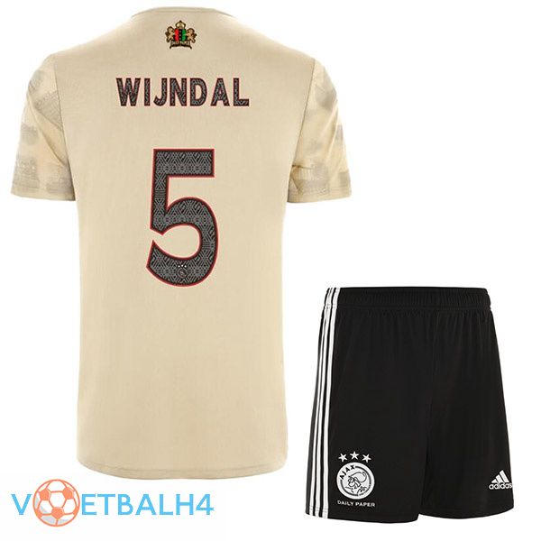 AFC Ajax (Wijndal 5) kinderen voetbal jerseys derde Marron 2022-2023