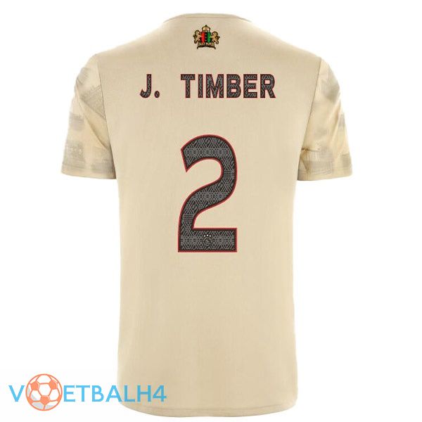 AFC Ajax (J. Timber 2) voetbal jerseys derde Marron 2022-2023