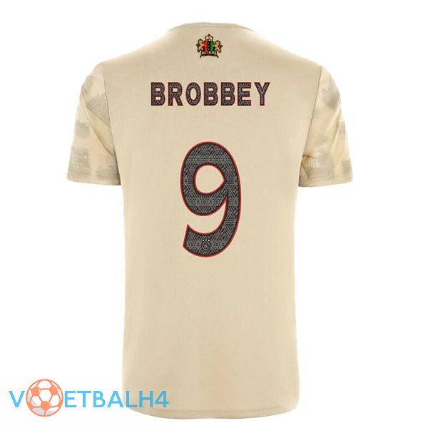 AFC Ajax (Brobbey 9) voetbal jerseys derde Marron 2022-2023