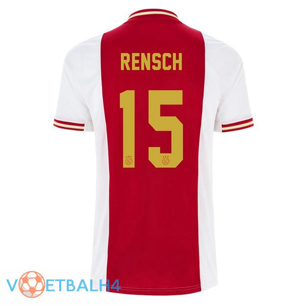 AFC Ajax (Rensch 15) voetbal jerseys thuis wit rood 2022-2023