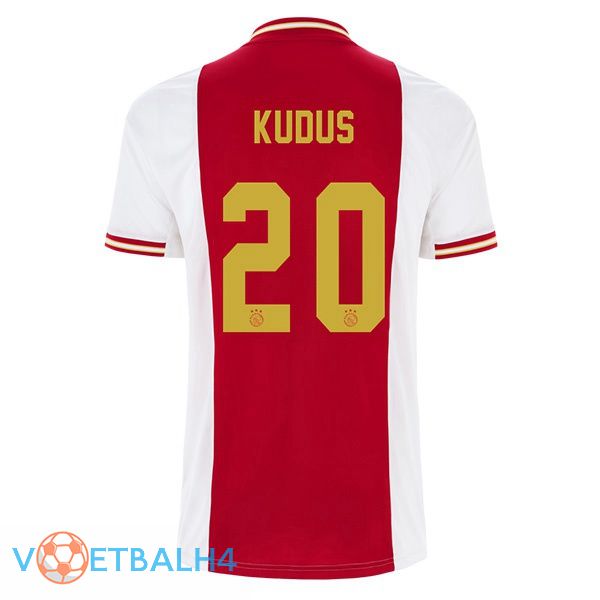 AFC Ajax (Kudus 20) voetbal jerseys thuis wit rood 2022-2023