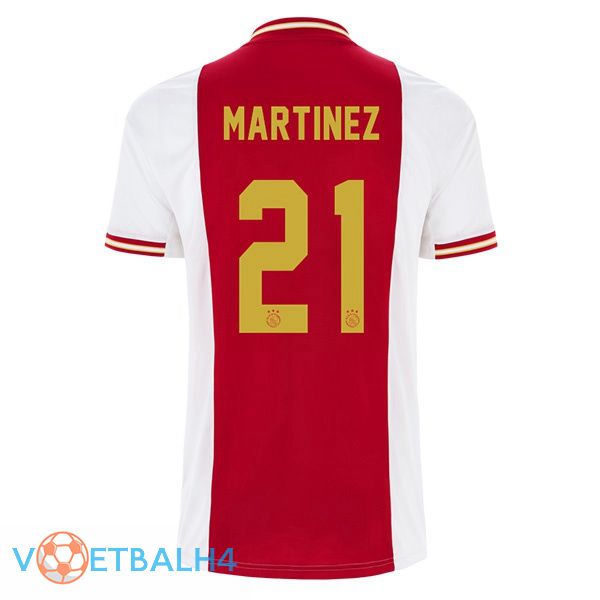 AFC Ajax (Martinez 21) voetbal jerseys thuis wit rood 2022-2023