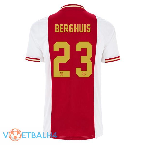 AFC Ajax (Berghuis 23) voetbal jerseys thuis wit rood 2022-2023