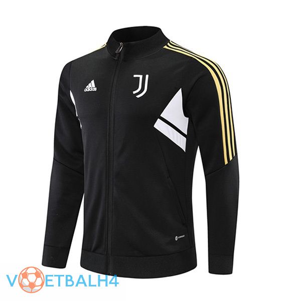 Juventus trainingsjack zwart 2022-2023