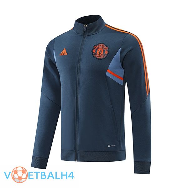 Manchester United trainingsjack grijs 2022-2023