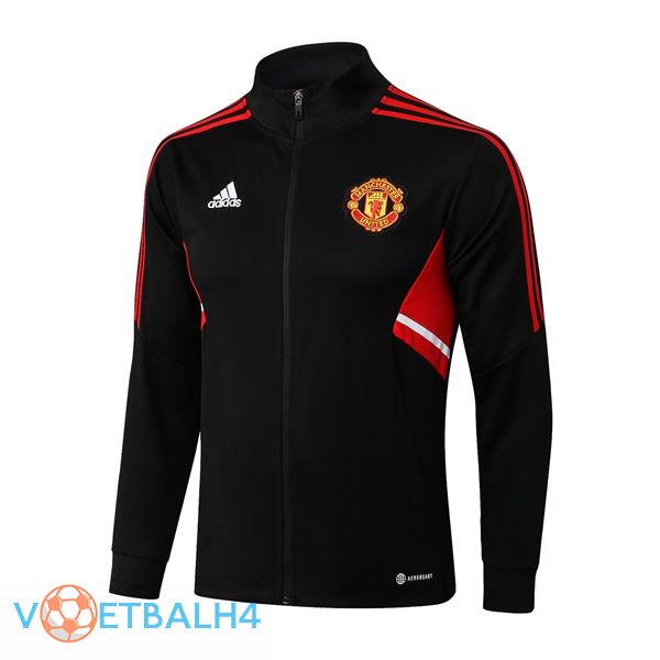 Manchester United Trainingsjacke zwart 2022/2023