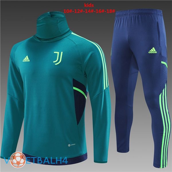 Juventus High collar kinderen trainingspak groente 2022/2023