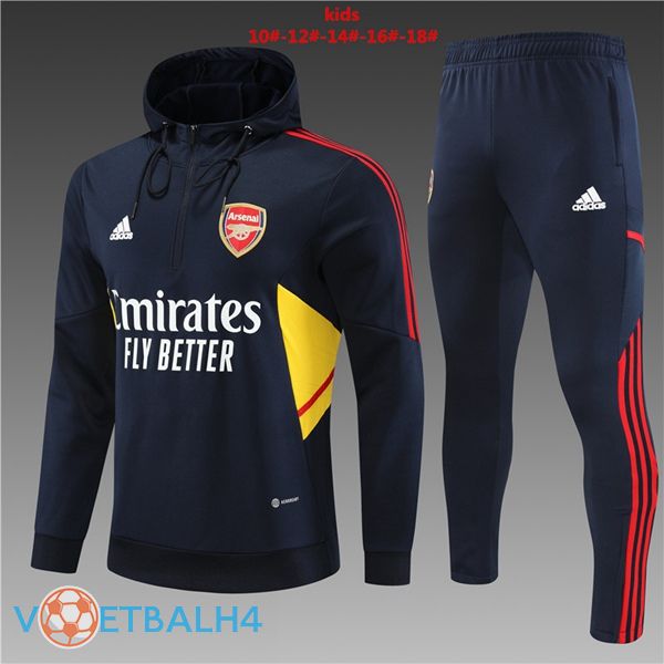 Arsenal kinderen trainingspak Hoodie koninklijk blauwe 2022/2023