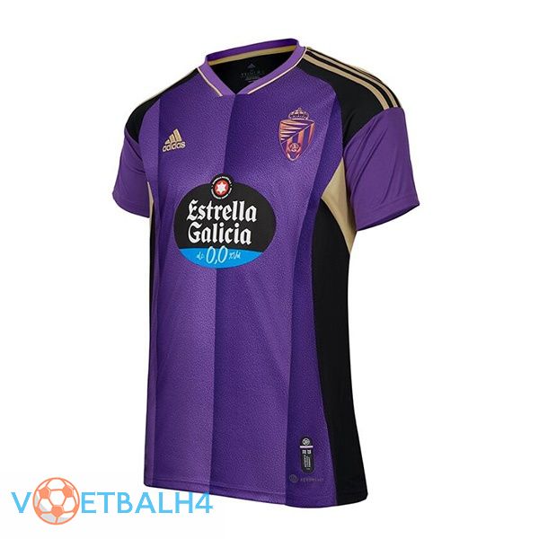 Real Valladolid voetbal jersey uit paars 2022/2023