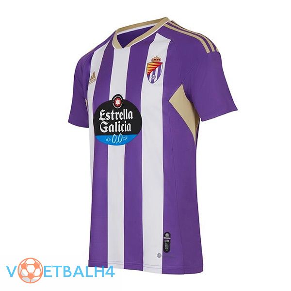 Real Valladolid voetbal jersey thuis paars 2022/2023