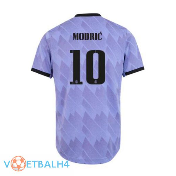 Real Madrid (Modrić 10) voetbal jerseys uit paars 2022-2023