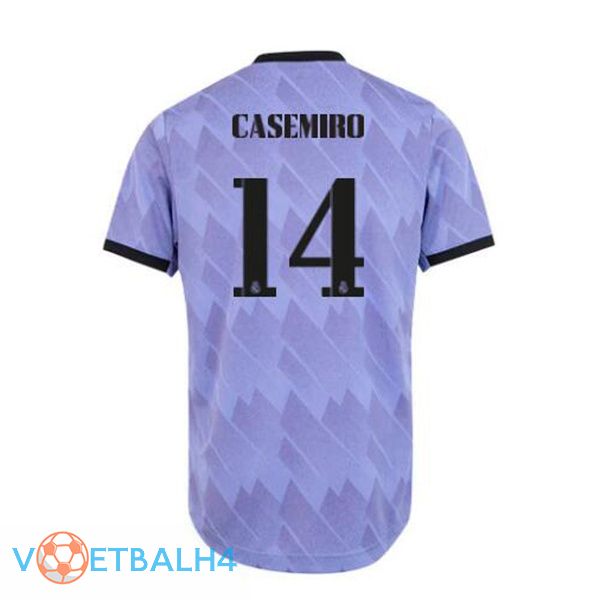 Real Madrid (Casemiro 14) voetbal jerseys uit paars 2022-2023