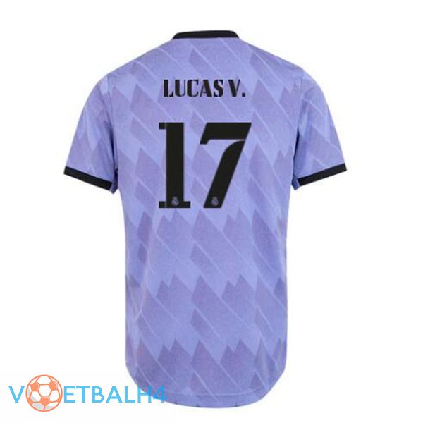 Real Madrid (Lucas V. 17) voetbal jerseys uit paars 2022-2023