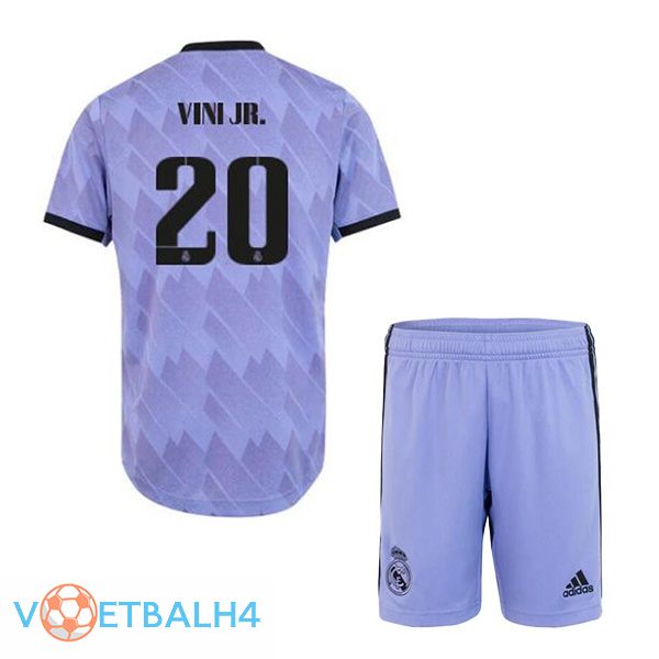 Real Madrid (Vini Jr. 20) kinderen voetbal jerseys uit paars 2022-2023