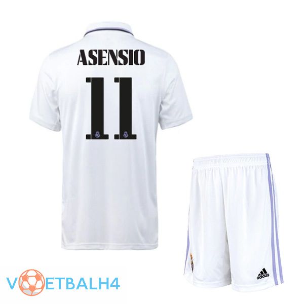 Real Madrid (Asensio 11) jersey thuis kinderen wit 2022/2023