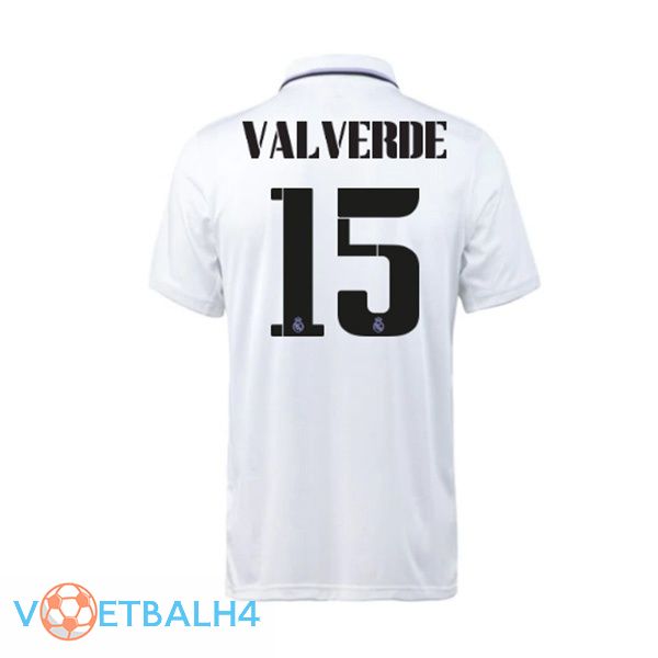 Real Madrid (Valgroente 15) jersey thuis wit 2022/2023